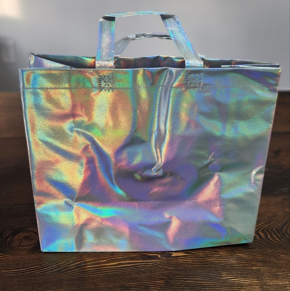 Silver Holographic Reuseable/Gift Bags 1/12